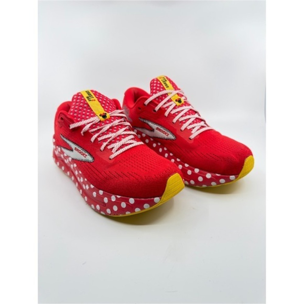 Brooks Women 10.5 Red Minnie Mouse Ghost Max 2 runDisney Polka Dot Shoes